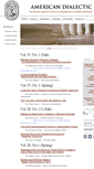 Mobile Screenshot of americandialectic.org